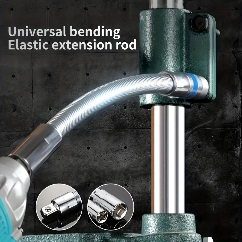 🔧👨‍🔧Flexible Socket Extension Rod, Bendable Wrench Extender for Auto Mechanics