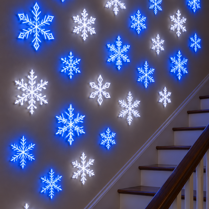 ❄️LED Snowflake Wall Light Set – Magical Winter Wall Decor
