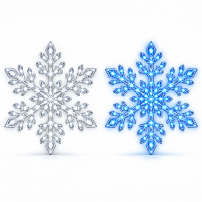 ❄️LED Snowflake Wall Light Set – Magical Winter Wall Decor