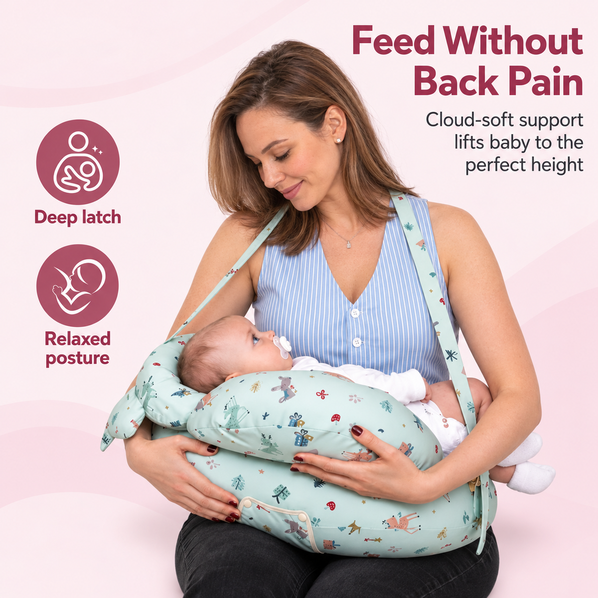 Nursing Pillow for Mom & Baby