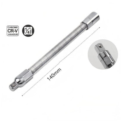 🔧👨‍🔧Flexible Socket Extension Rod, Bendable Wrench Extender for Auto Mechanics