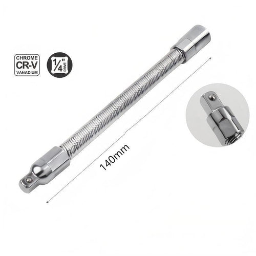 🔧👨‍🔧Flexible Socket Extension Rod, Bendable Wrench Extender for Auto Mechanics