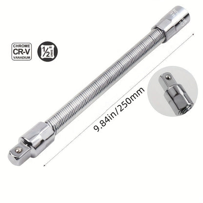 🔧👨‍🔧Flexible Socket Extension Rod, Bendable Wrench Extender for Auto Mechanics