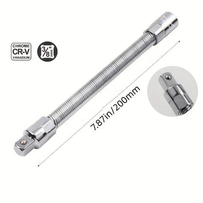 🔧👨‍🔧Flexible Socket Extension Rod, Bendable Wrench Extender for Auto Mechanics