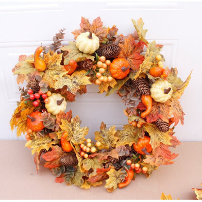 🔥Last Day 60% OFF🍁Lighted Autumn Maple Leaf Garland- Warm LED Fall Mantel, Window & Doorway Decor🍂