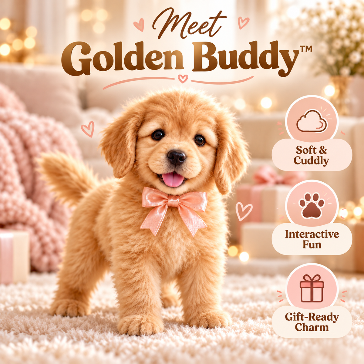 🎄 49% OFF – Realistic Robot Golden Retriever Puppy