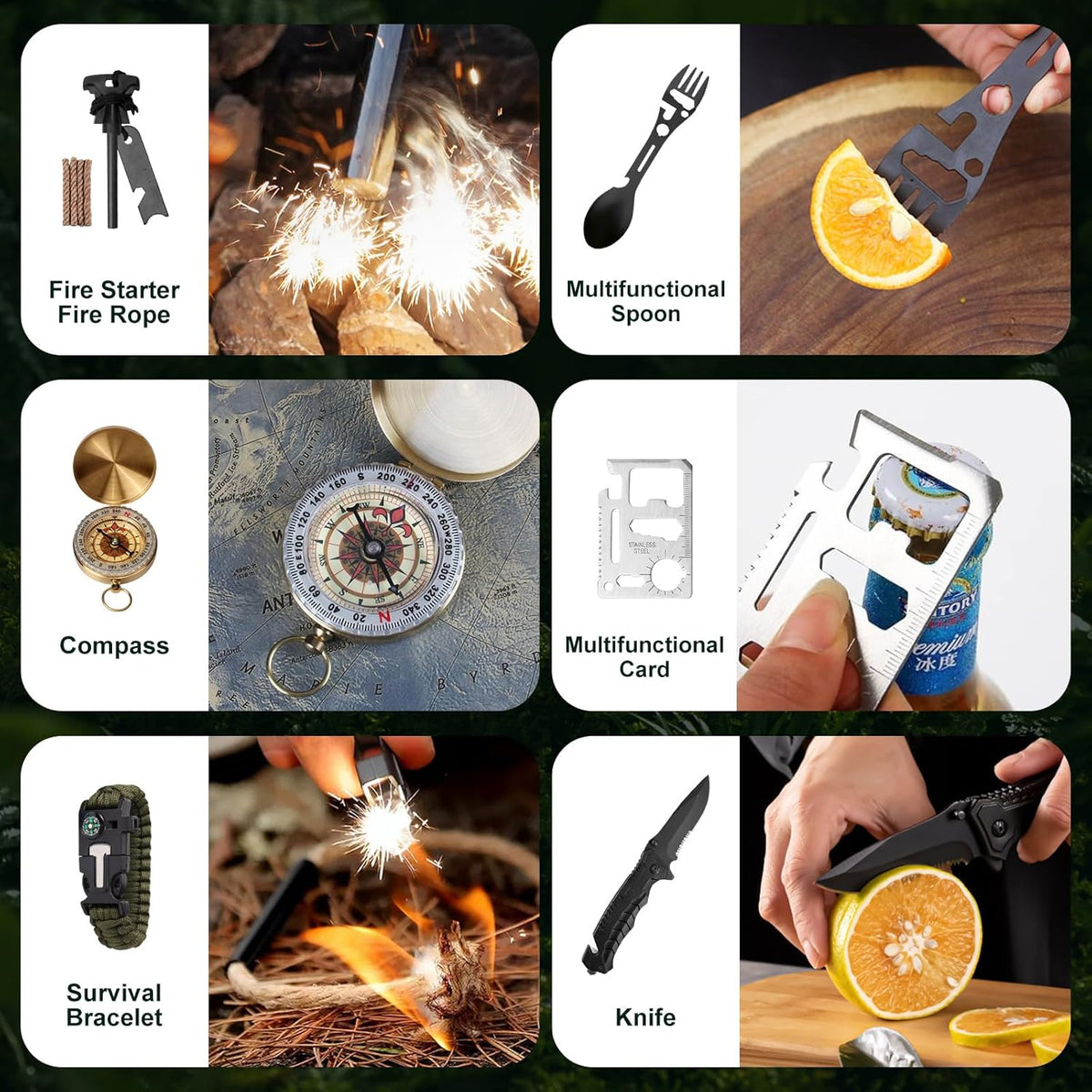 🛠️24-Day Survival Advent Calendar-Emergency Gear Countdown Gift Set🎁