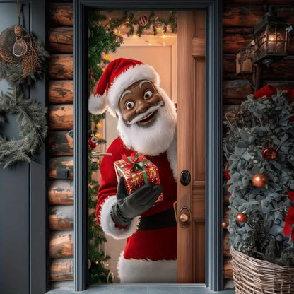 🎅Santa Claus Christmas Door Banner – 🎉Festive Holiday Entrance Decoration