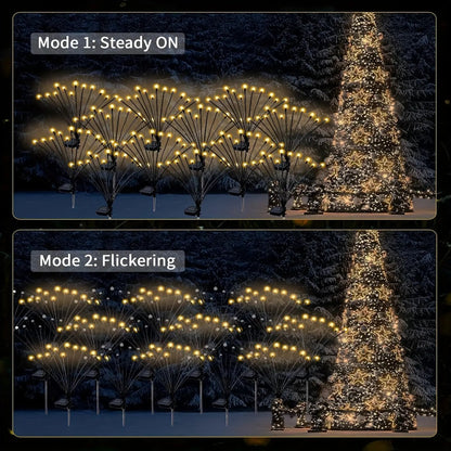 🎃Limited-Time Halloween Sale — 50% OFF-🐝✨8 LED Solar Powered Firefly Light - IPS65 Waterproof