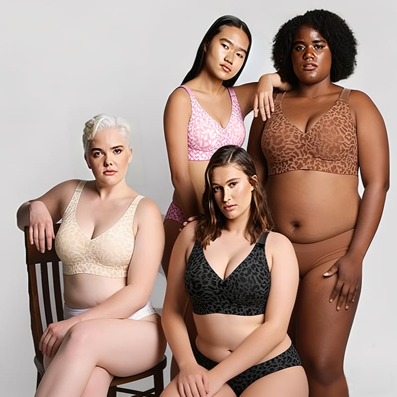 🏆LAST DAY SALE 49% OFF🔥Super Firming Leopard Print Wirefree Bra | Women Wirefree Bras👍No More Sagging Breasts
