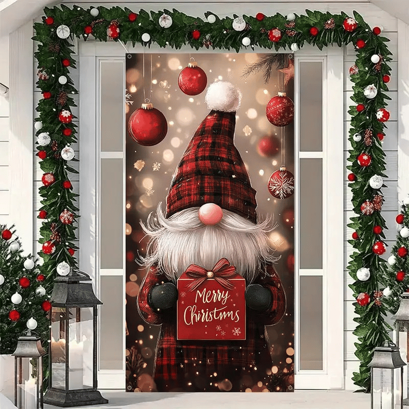 🎅Santa Claus Christmas Door Banner – 🎉Festive Holiday Entrance Decoration