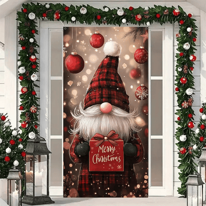 🎅Santa Claus Christmas Door Banner – 🎉Festive Holiday Entrance Decoration