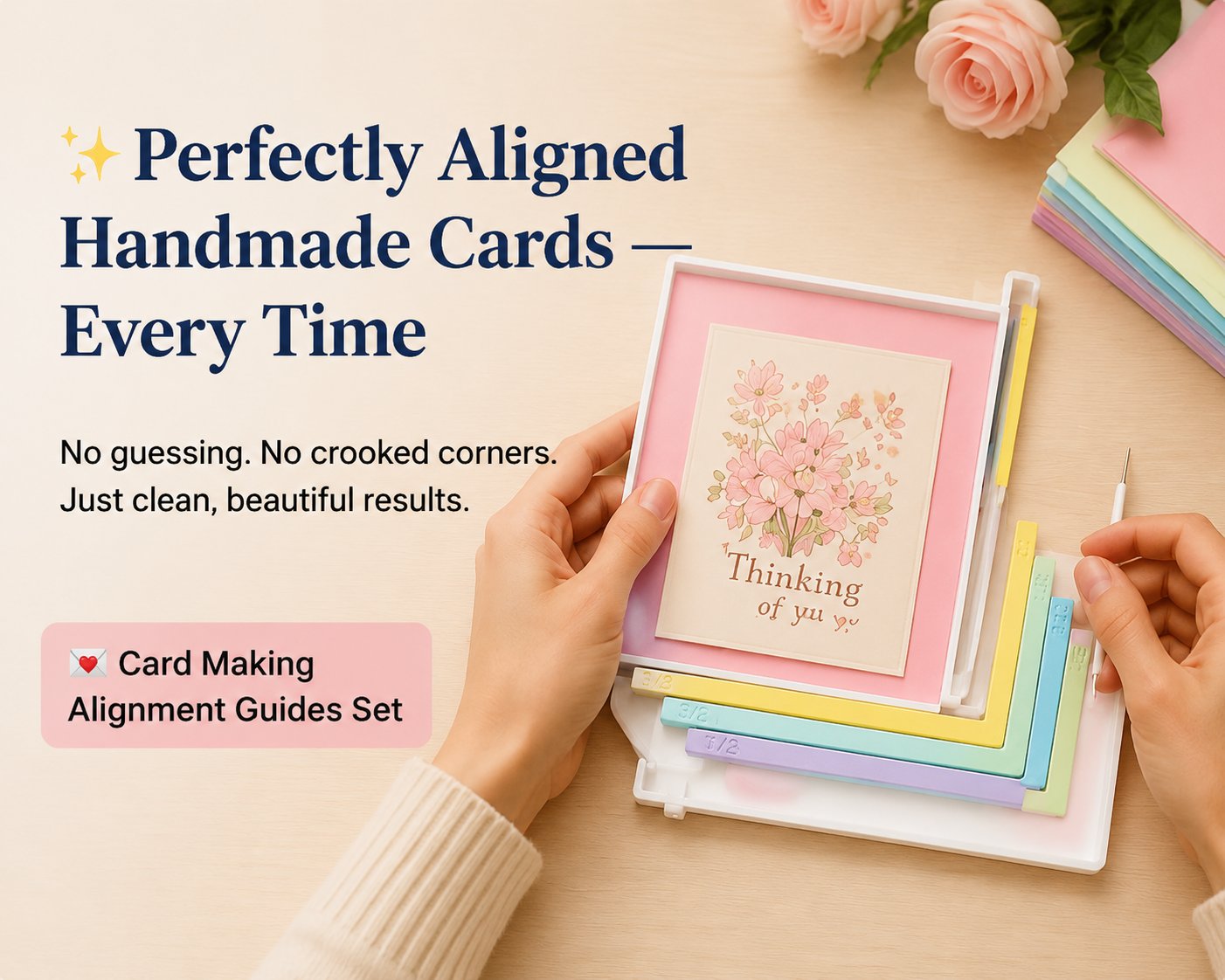 ✨ Create Perfect Handmade Cards – Alignment Guide Set for Clean & Balanced Crafting