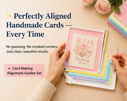 ✨ Create Perfect Handmade Cards – Alignment Guide Set for Clean & Balanced Crafting