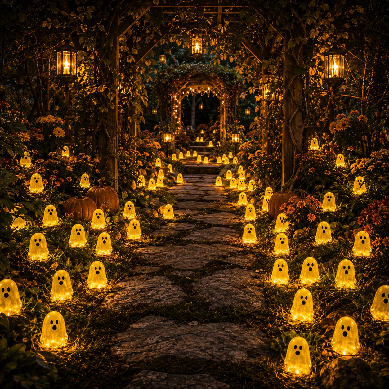 💥 LAST DAY 50% OFF👻 Glow-in-the-Dark Mini Ghosts – 8-Colour Halloween Mix