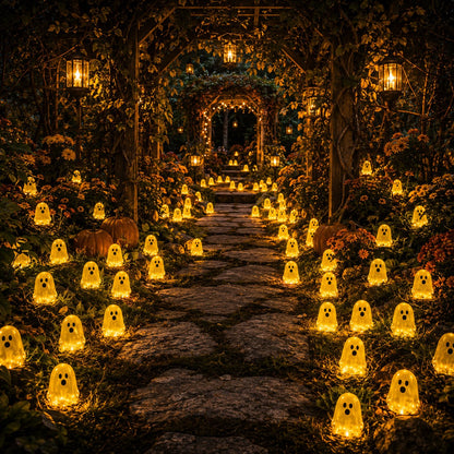 💥 LAST DAY 50% OFF👻 Glow-in-the-Dark Mini Ghosts – 8-Colour Halloween Mix
