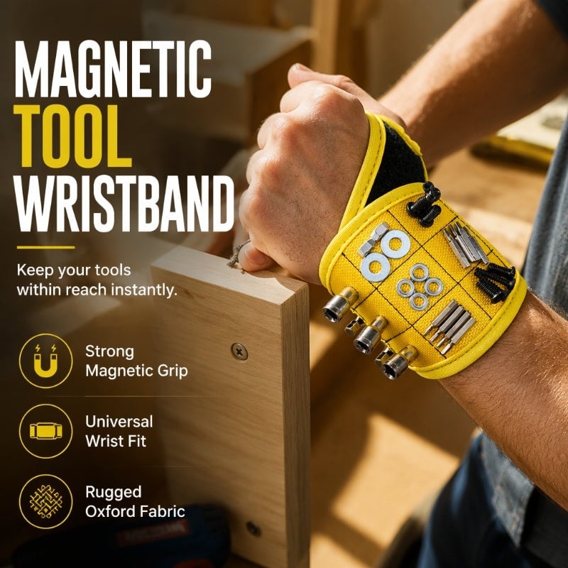 🧲Magnetic Thumb-Loop Tool Wristband
