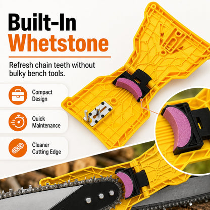 Sharpen Your Chainsaw On-The-Spot – No Removal Needed!