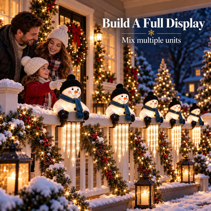 ⛄Snowman Icicle Porch Light