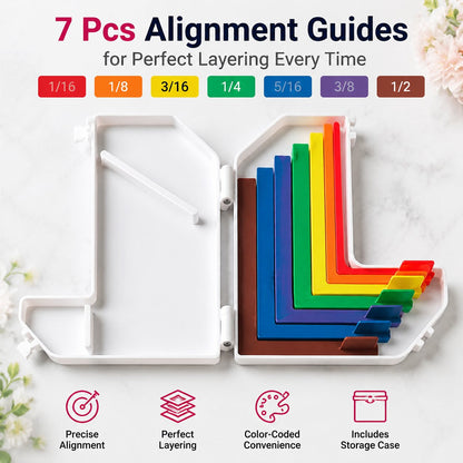 ✨ Create Perfect Handmade Cards – Alignment Guide Set for Clean & Balanced Crafting