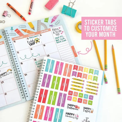 🍎 Undated Teacher Planner 2026–2027 | Weekly & Monthly Classroom Organizer for Lesson Planning, Scheduling & Teacher Productivity