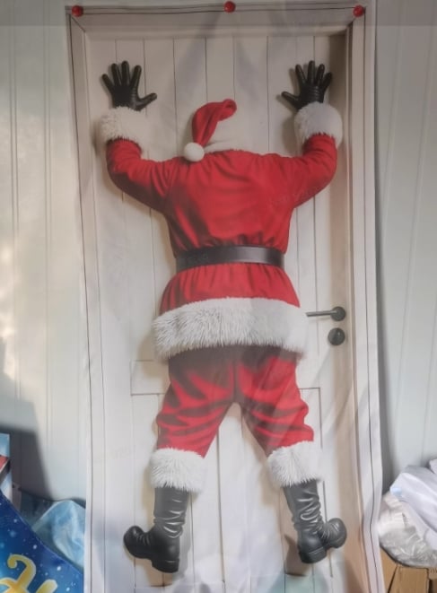🎅Santa Claus Christmas Door Banner – 🎉Festive Holiday Entrance Decoration