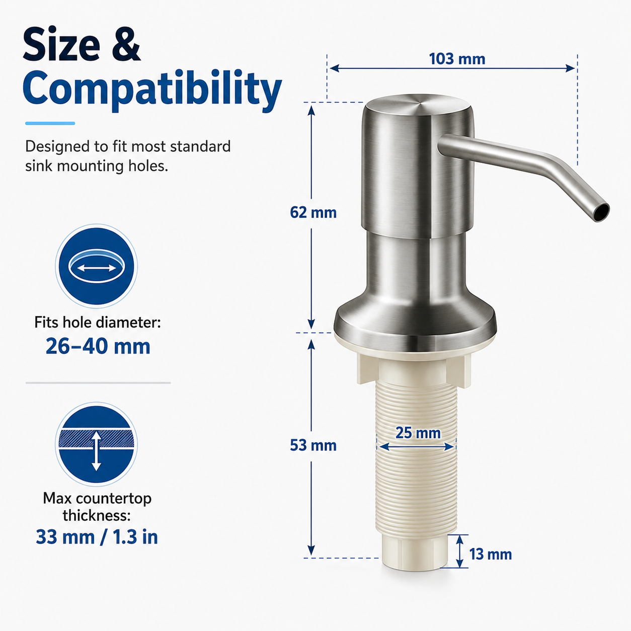 🔥 Last Day 50% OFF - 🫧 Kitchen Sink Soap Dispensers ✨