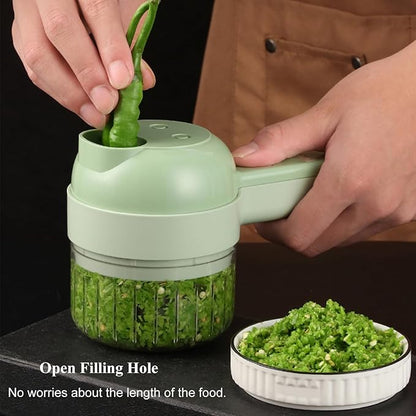 4 in 1 Electric Vegetable Chopper Set, Electric Food Processor