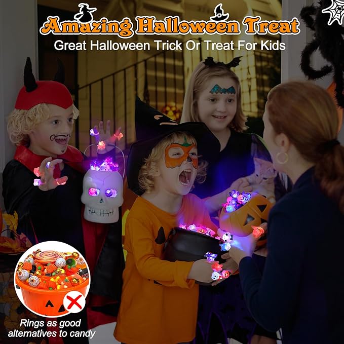 🎃LED Light Halloween Glowing Ring🎁