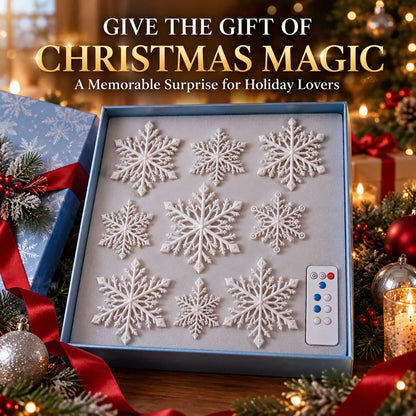 ⏳ Last Day 49% OFF – ❄️ LED Snowflake Wall Lights | 3D Christmas Snowflake Décor with Blue & White Glow, Remote Control & Magical Indoor Holiday Atmosphere ✨