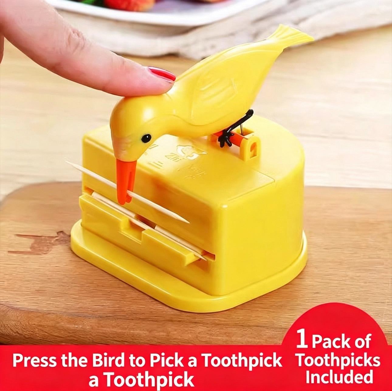 🌞LIMITED-TIME 50% OFF - 😆Super fun woodpecker toothpick holder