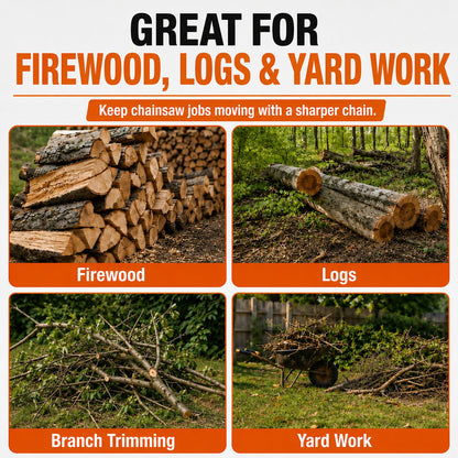 Sharpen Your Chainsaw On-The-Spot – No Removal Needed!