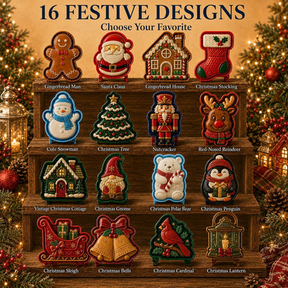 🎅16-Design Christmas Mini Pie Molds- 3D Printed Fidget & Baking Tools for Winter Party Treats & Gifts