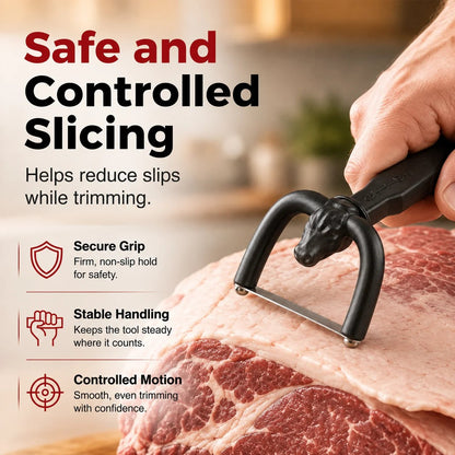 🥩 Handheld Meat Fat Trimmer for Beef & Pork | BBQ Prep