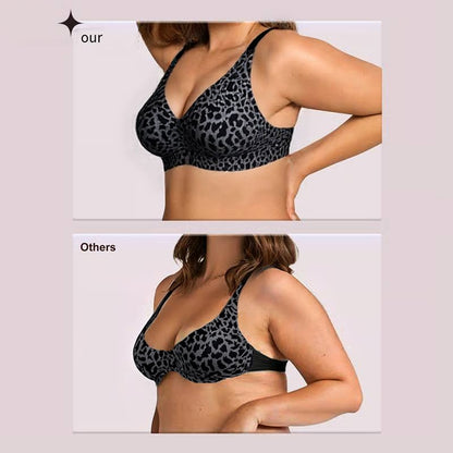 🏆LAST DAY SALE 49% OFF🔥Super Firming Leopard Print Wirefree Bra | Women Wirefree Bras👍No More Sagging Breasts