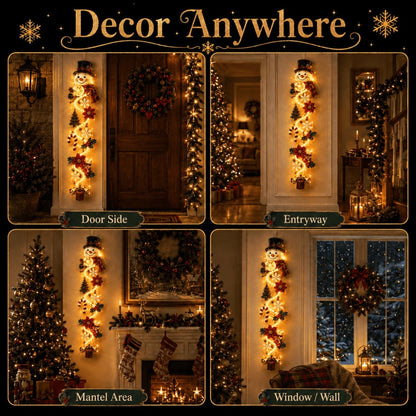 ⏳ Last day! 49% OFF – 🎄✨🎅MerryCascade™ Glowing Christmas Door Hanger
