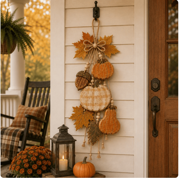 🔥LAST DAY 43% OFF - 🎃Rustic Harvest WoodenDoor Hanger