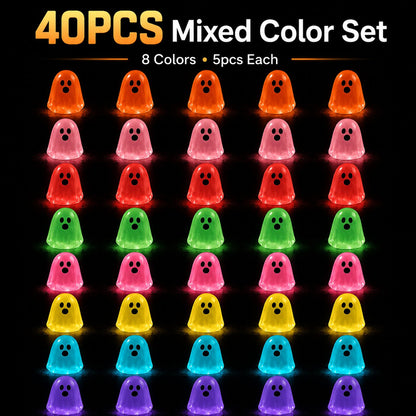 💥 LAST DAY 50% OFF👻 Glow-in-the-Dark Mini Ghosts – 8-Colour Halloween Mix