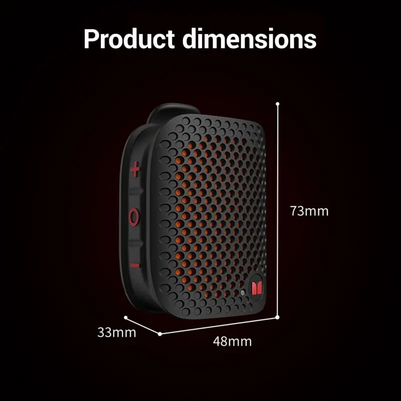 🔥80g Ultra-Light Magnetic Clip-On Speaker – IPX7 Waterproof & TWS Stereo for Outdoor & Travel