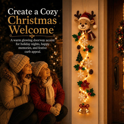 ⏳ Last day! 49% OFF – 🎄✨🎅MerryCascade™ Glowing Christmas Door Hanger