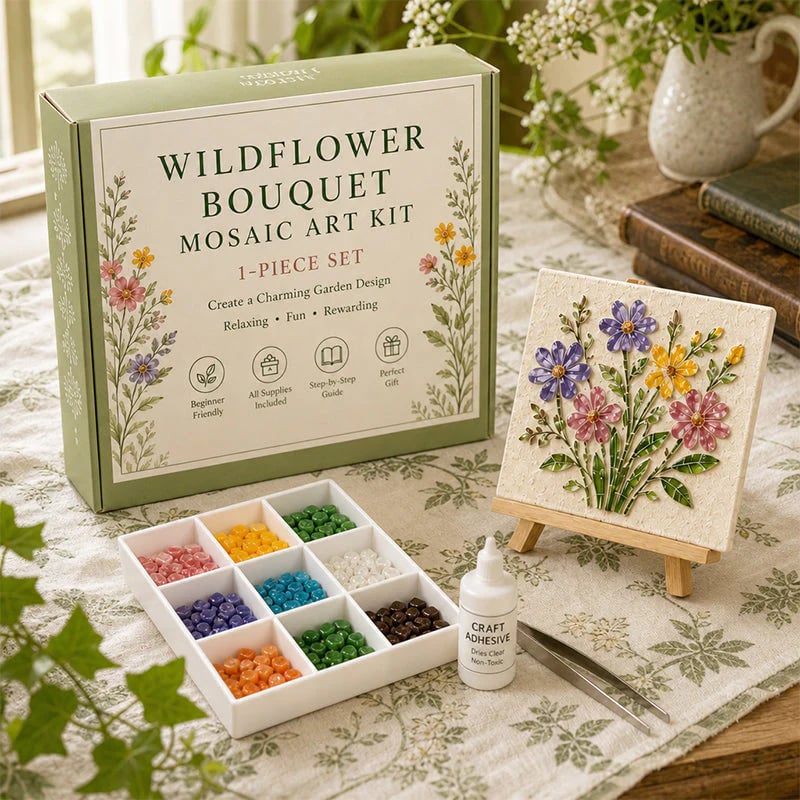 🔥 Last Day 49% OFF – 🎨Watering Can Mosaic Art Kit