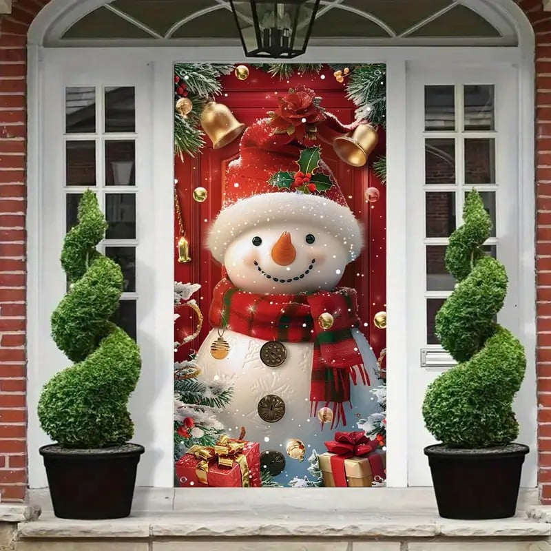 🎅Santa Claus Christmas Door Banner – 🎉Festive Holiday Entrance Decoration