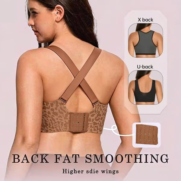🏆LAST DAY SALE 49% OFF🔥Super Firming Leopard Print Wirefree Bra | Women Wirefree Bras👍No More Sagging Breasts