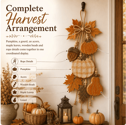 🔥LAST DAY 43% OFF - 🎃Rustic Harvest WoodenDoor Hanger