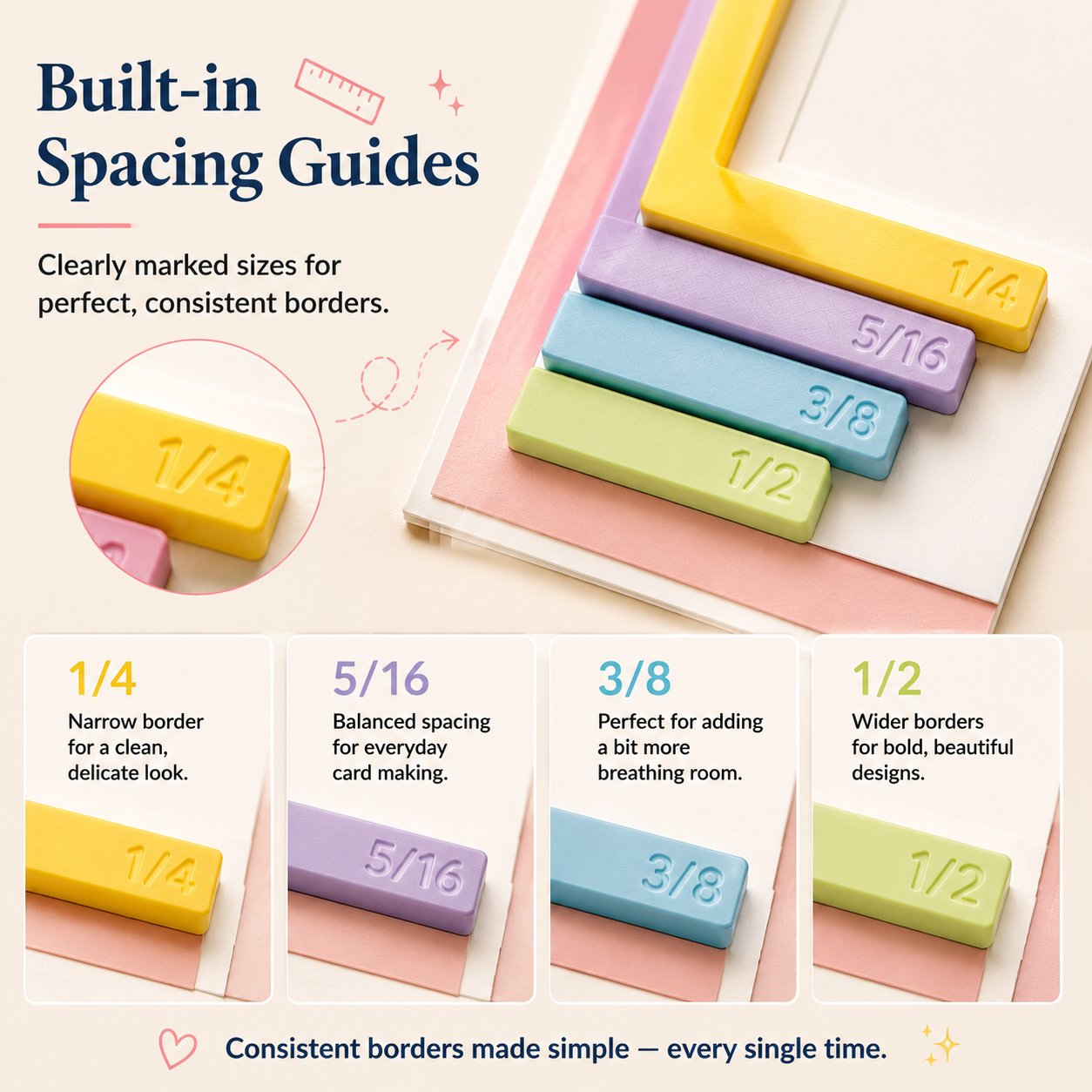 ✨ Create Perfect Handmade Cards – Alignment Guide Set for Clean & Balanced Crafting
