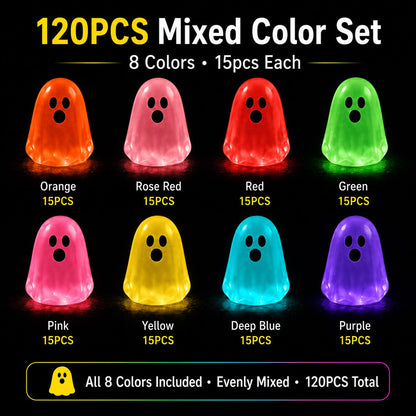 💥 LAST DAY 50% OFF👻 Glow-in-the-Dark Mini Ghosts – 8-Colour Halloween Mix