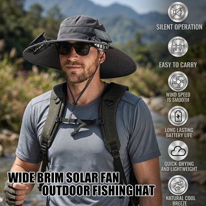 🎁 2026 NEW 3-Fan Solar Cooling Hat – The Father's Day Gift He'll Actually Use 🌬️☀️