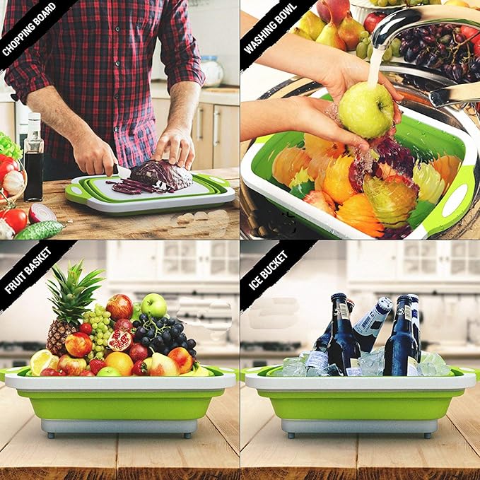 🔥🌡️Last Day Promotion 59% Off🍗🥗BBQ & Meal Prep Tub | Collapsible Prep Tub🍖🏕️