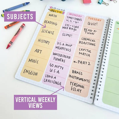 🍎 Undated Teacher Planner 2026–2027 | Weekly & Monthly Classroom Organizer for Lesson Planning, Scheduling & Teacher Productivity