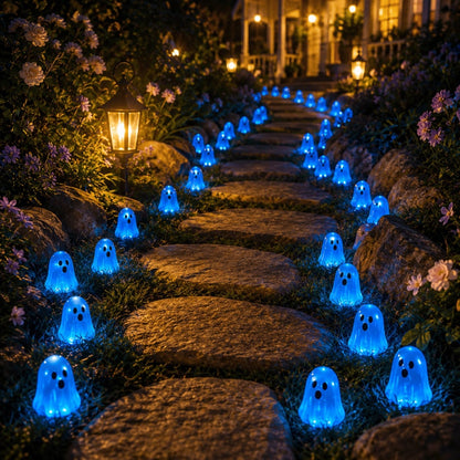 💥 LAST DAY 50% OFF👻 Glow-in-the-Dark Mini Ghosts – 8-Colour Halloween Mix